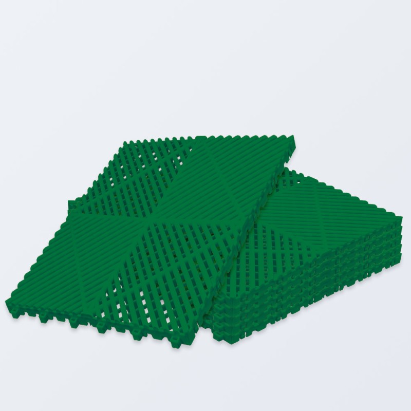 Klicktec® 3D Werkstattboden – 6er Set | satte Farben, 480 g/Fliese