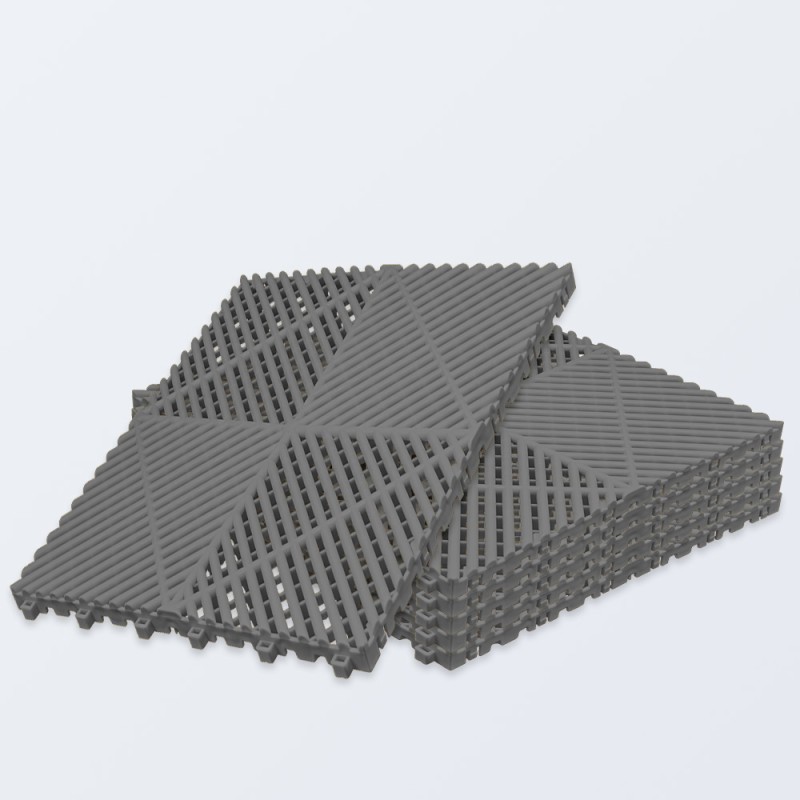 Klicktec® 3D Werkstattboden – 6er Set | satte Farben, 480 g/Fliese