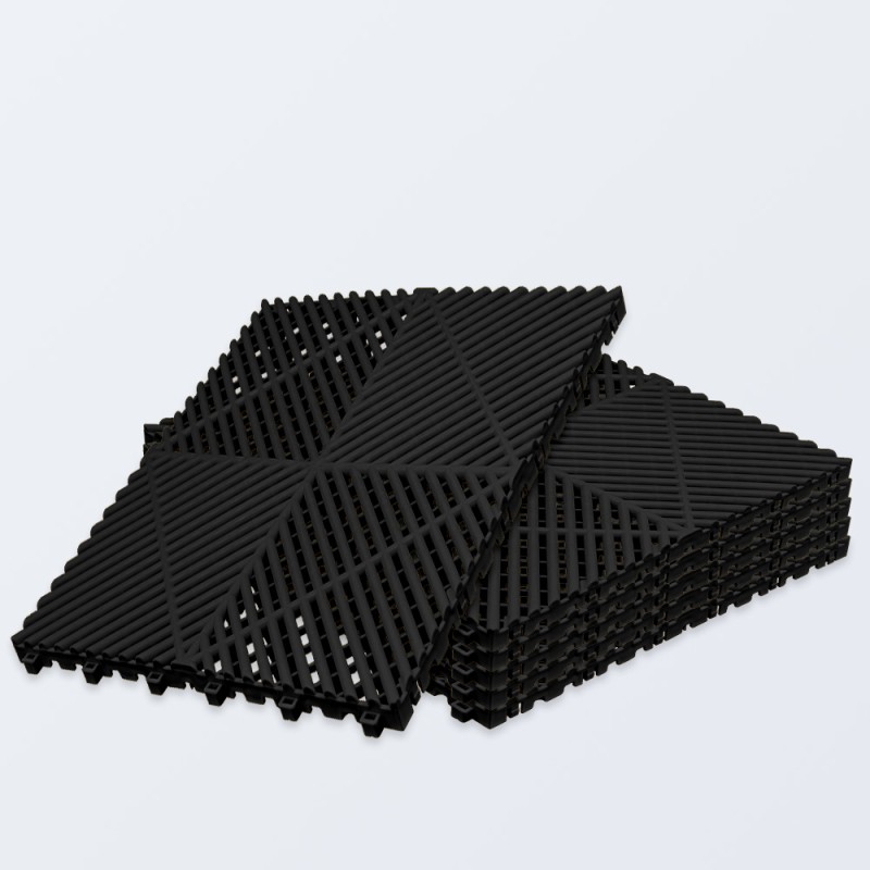 Klicktec® 3D Werkstattboden – 6er Set | satte Farben, 480 g/Fliese