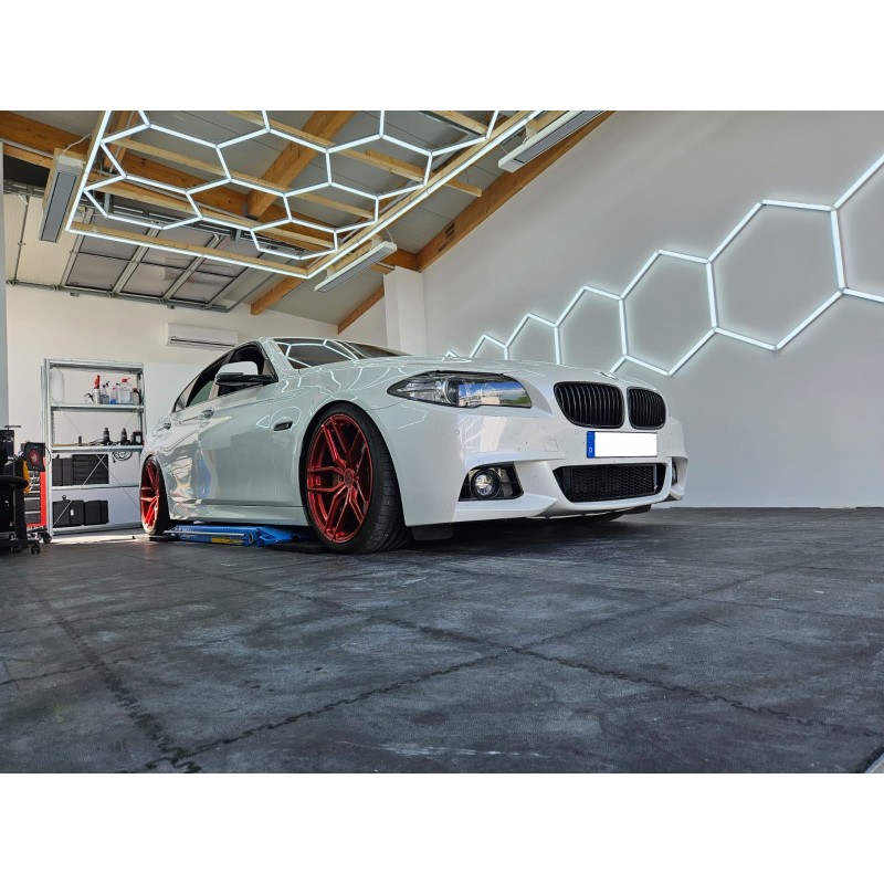 LED Hexagon Decken-Beleuchtung in Waben-Optik in 485 x 245cm für Werkstatt, Garagen & Einzelhandel