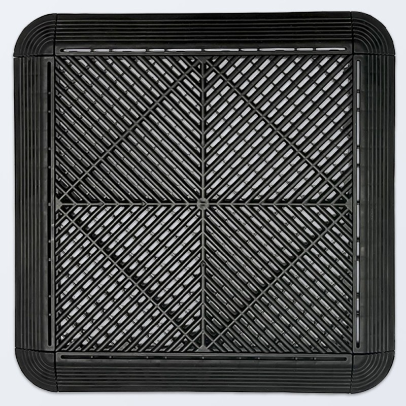 Auffahrrampe für Klickfliesen-Bodensystem | robustes PVC/PP
